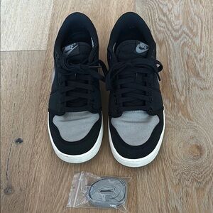 Nike Jordan Black and Gray Low-Top Sneakers